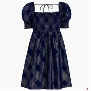 Hill House Home Athena Nap Dress Navy Glitter